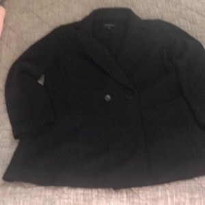 Black Talbots wool pea coat size 10